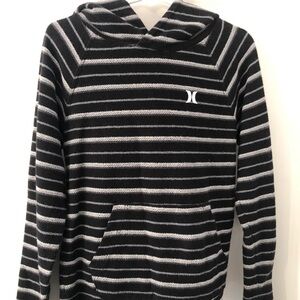 Kids Hurley sweater w hoodie size 7/Large/6-7yrs